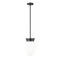 Z-Lite Gideon Pendant, 1-Light, 10 In.W x 14.5 In.H, Matte Black/Etched Opal 1945P9-MB - alternate 7